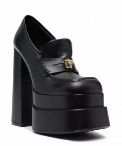 Versace Juno platform pumps