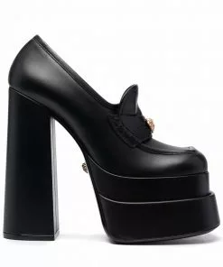 Versace Juno platform pumps