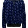 Versace graphic-print zip-fastening jacket