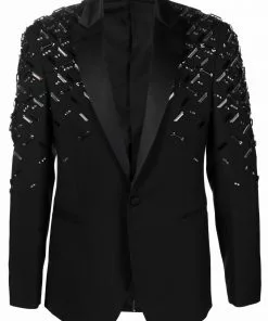 Versace embellished single-breasted blazer