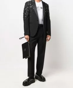 Versace embellished single-breasted blazer