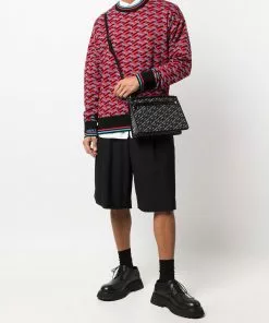 Versace La Greca geometric pattern jumper