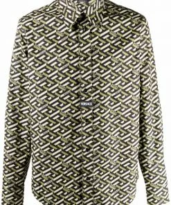 Versace La Greca cotton shirt