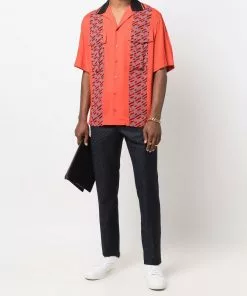 Versace monogram pattern tailored trousers