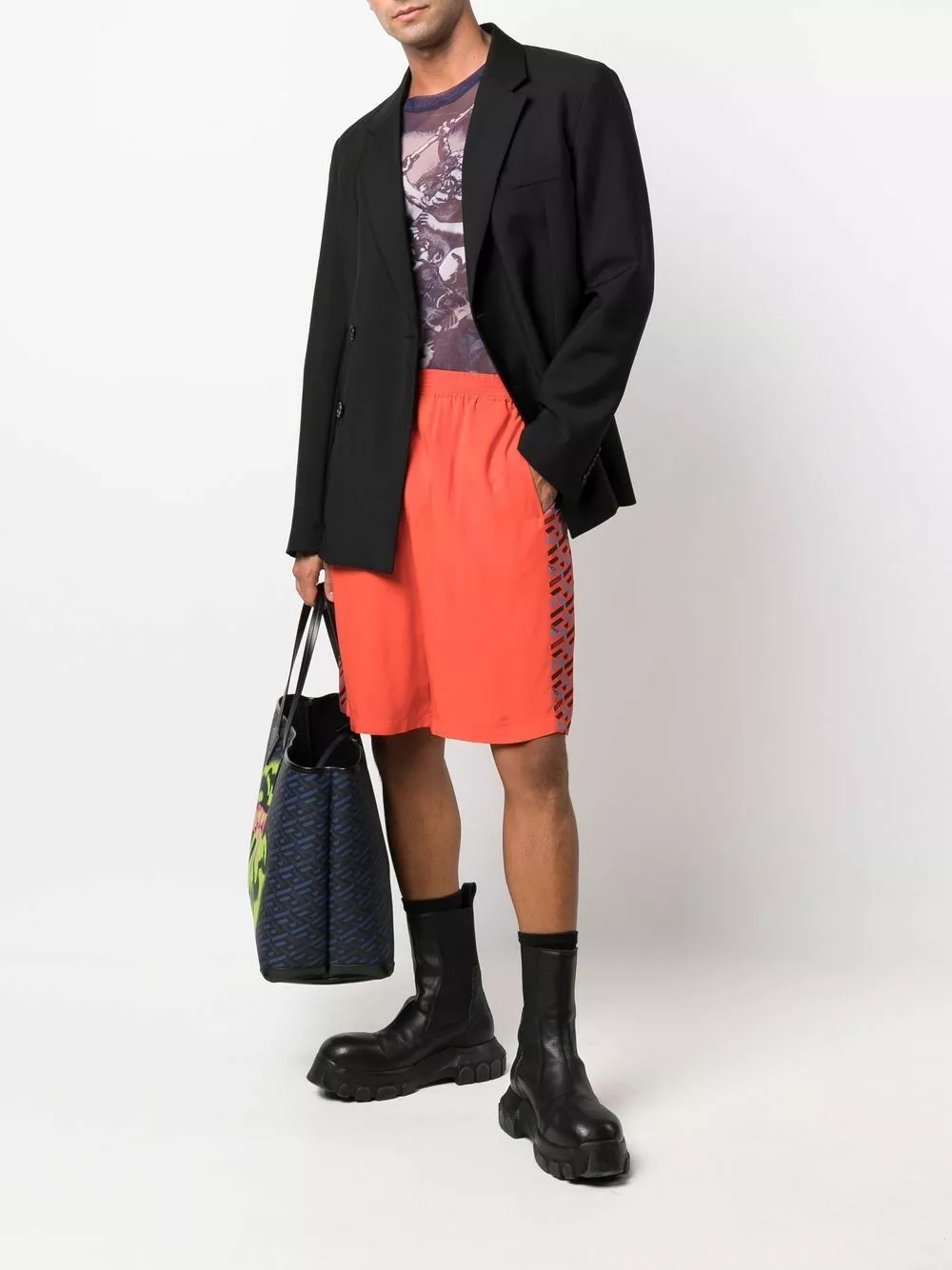 Versace La Greca detail track shorts 4 Versace La Greca detail track shorts