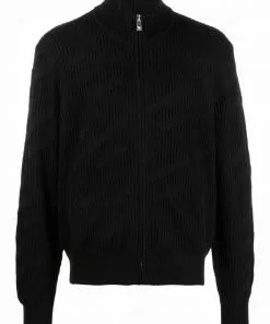 Versace ribbed-knit cardigan