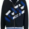 Versace La Greca knitted zip-up hoodie