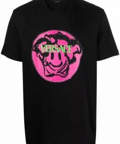 Versace graphic-print cotton T-shirt