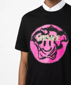 Versace graphic-print cotton T-shirt