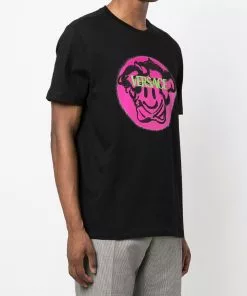 Versace graphic-print cotton T-shirt