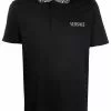 Versace contrast-collar piqué polo shirt