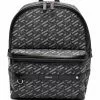 Versace logo-print leather backpack