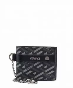 Versace La Greca print cardholder