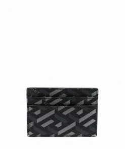 Versace La Greca leather cardholder