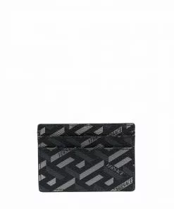 Versace La Greca leather cardholder
