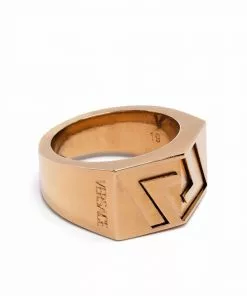 Versace La Greca engraved ring