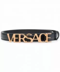 Versace logo-buckle adjustable belt