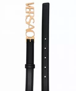 Versace logo-buckle adjustable belt