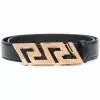 Versace Greca Key engraved buckle belt