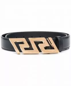 Versace Greca Key engraved buckle belt