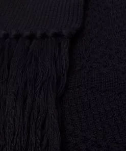 Versace mixed-knit virgin wool scarf