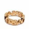 Versace logo letter ring