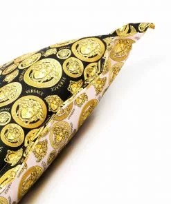 Versace Medusa medallion print cushion