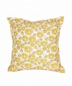 Versace Medusa medallion print cushion
