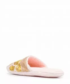 Versace Medusa-print slip-on slippers