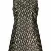 Versace geometric jacquard-woven shift dress