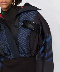 Versace cropped La Greca jacket