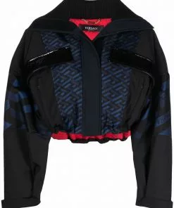 Versace cropped La Greca jacket