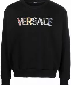 Versace logo-appliqué sweatshirt