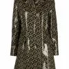 Versace La Greca-print vinyl coat