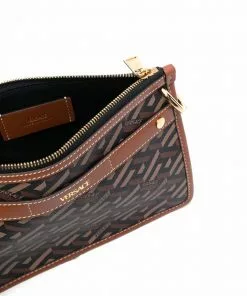 Versace monogram-print crossbody bag