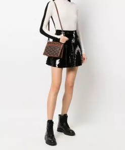 Versace monogram-print crossbody bag