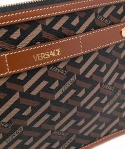 Versace monogram-print crossbody bag
