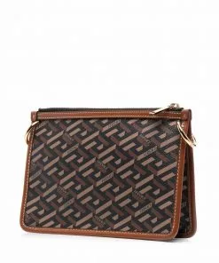 Versace monogram-print crossbody bag