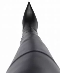 Versace Medusa Head plaque knee boots