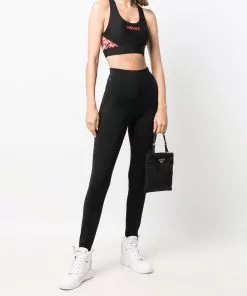 Versace La Greca print sports bra