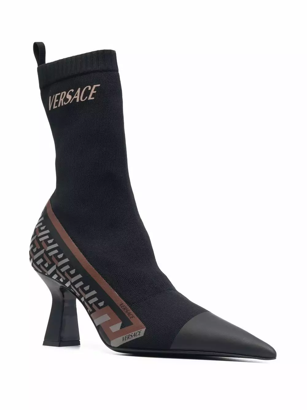 Versace La Greca sock style boots 4 Versace La Greca sock-style boots