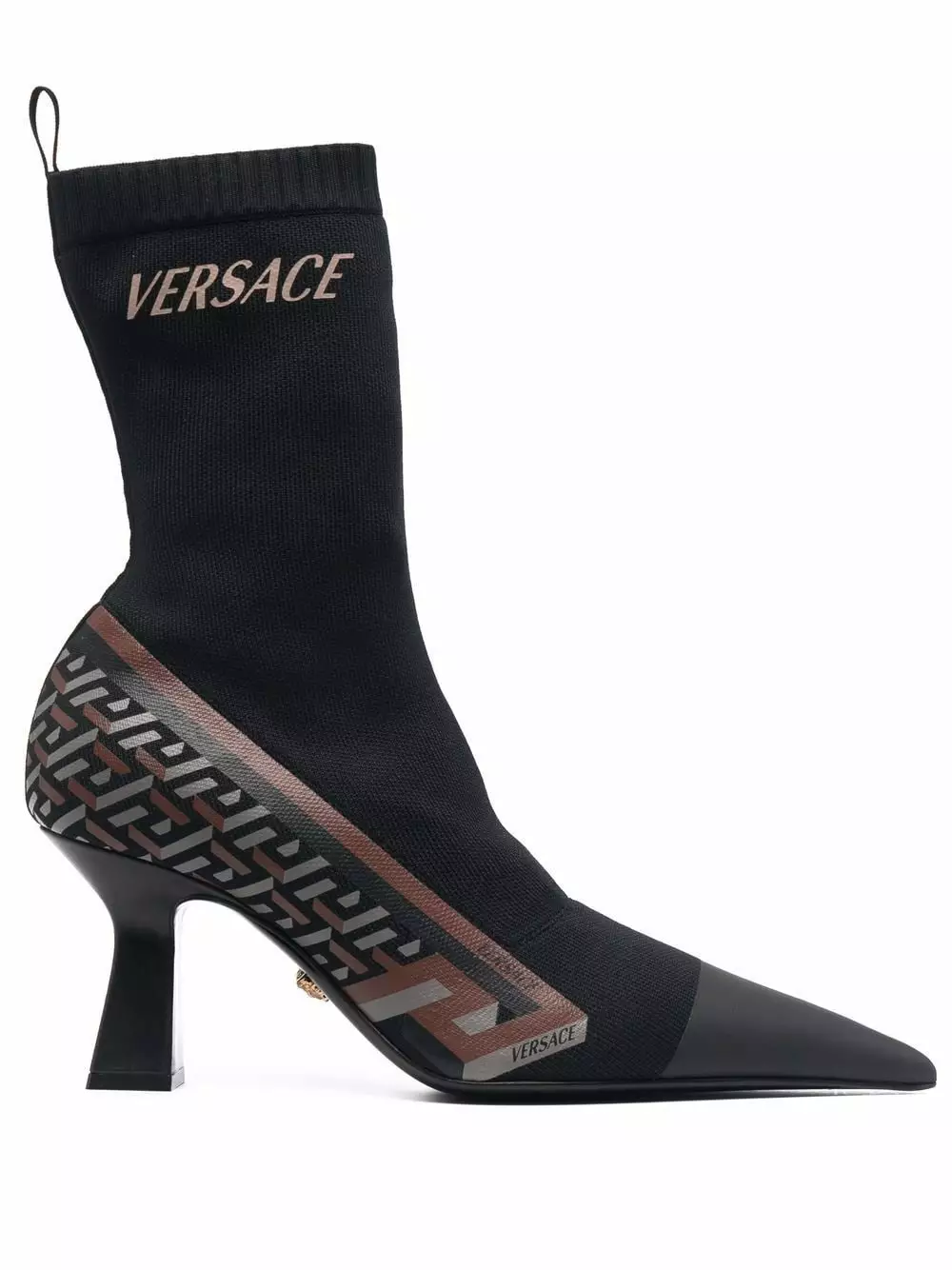 Versace La Greca sock style boots 3 Versace La Greca sock-style boots