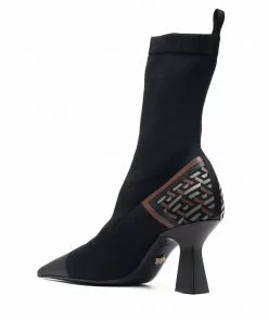 Versace La Greca sock style boots 8 Versace La Greca sock-style boots