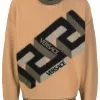Versace logo-print crew neck jumper