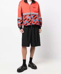 Versace La Greca-print track jacket