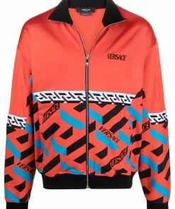 Versace La Greca-print track jacket