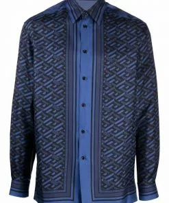 Versace La Greca silk shirt