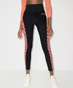 Versace La Greca high-waisted leggings