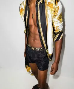 Versace Medusa-motif swim shorts