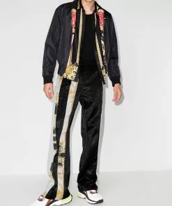 Versace Barocco-print satin track pants